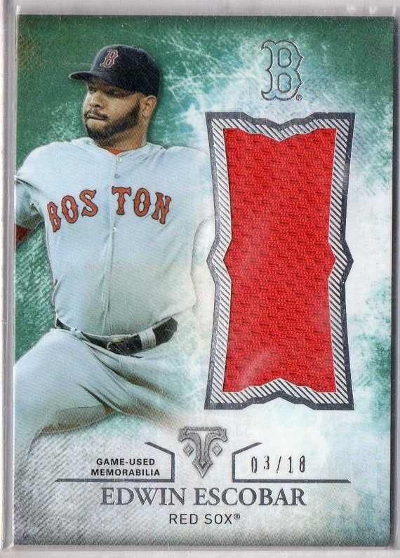 EDWIN ESCOBAR 2015 Topps Triple Threads Jersey Baseball Card 