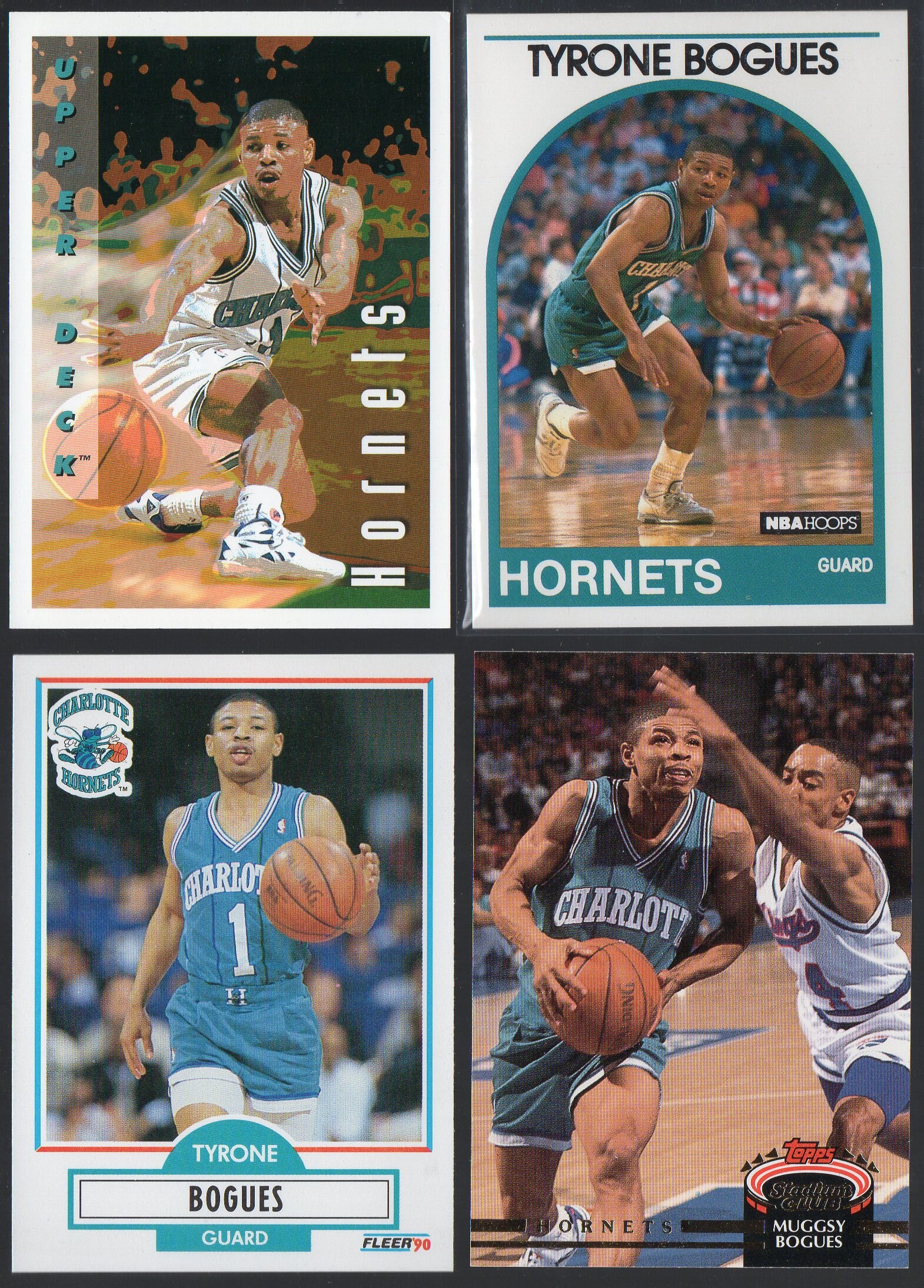 TYRONE MUGGSY BOGUES 1990's Basketball Cards 4 Lot B - Etsy Singapore