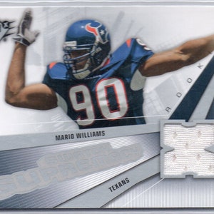 MARIO WILLIAMS 2006 SPx Swatch Supremacy Jersey Voetbalkaart - Houston Texanen