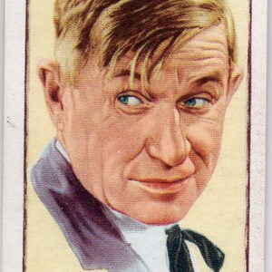 WILL ROGERS 1935 Gallaher Gesigneerde Portretten van Beroemde Sterren #2 Sigarettenkaart