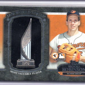 Trophée commémoratif BROOKS ROBINSON 2013 Topps World Series MVP carte de baseball - Orioles de Baltimore