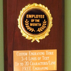 Weysat 12 Pcs Employee Of The Month Award Plaque Frames - Holds 4x6 Photo, Wooden Appreciation Gift For Staff - View #7