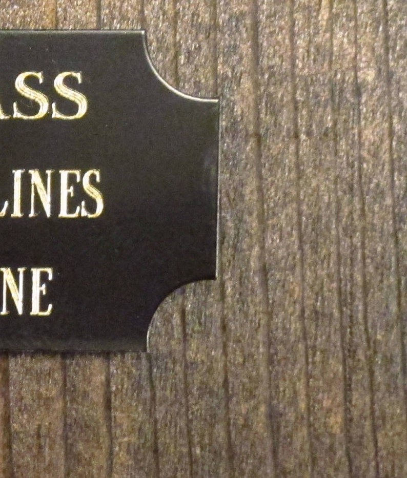 2x4 Custom Engraved Brass Name Plate/plaque Award Etsy