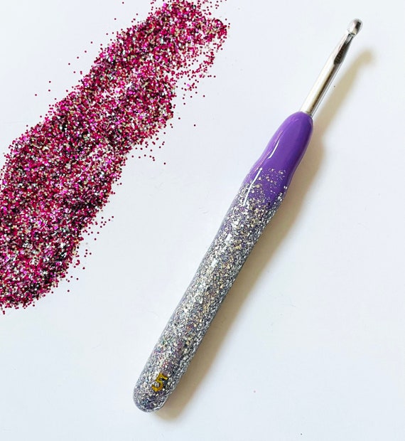 Glitter Crochet Hook Handmade Crochet Hooks Crochet Accessories
