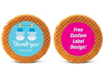 BESTSELLERS! Baby Shower Favors / Custom Stroopwafel Favor / Personalized Baby Shower Favor