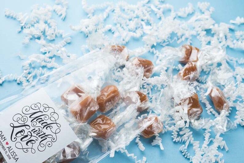 Caramels Wedding Favors Edible Favors Cheap Wedding Etsy