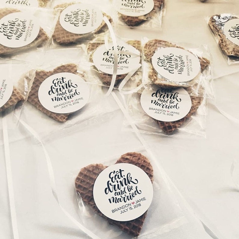 BEST SELLERS Unique wedding favors / custom stroopwafel favor / personalized favor and gifts for guests / unique party favors image 9