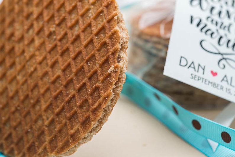 BEST SELLERS Unique wedding favors / custom stroopwafel favor / personalized favor and gifts for guests / unique party favors image 10