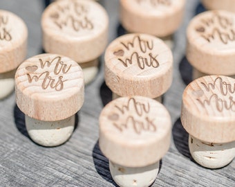 Bulk Personalized Wine Stoppers: Engraved Wedding Wine Stopper Favors, Wine Stopper Wedding Favor, Wine Cork Favors