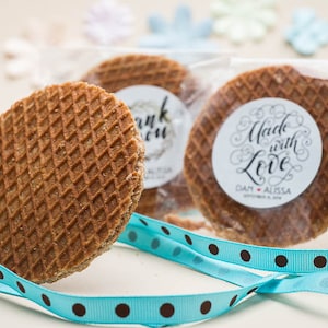 BEST SELLERS Unique wedding favors / custom stroopwafel favor / personalized favor and gifts for guests / unique party favors image 2