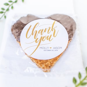 Stroopwafel Bulk Wedding Favors For Guests - Fresh Baked Personalized Wedding Cookies