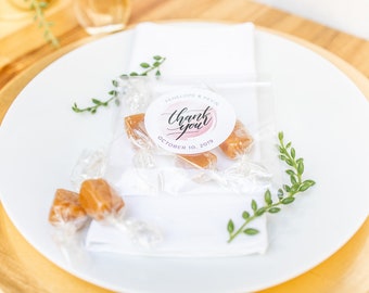 Caramel gift bags / edible favors / wedding favors / party favors / cheap wedding favors / unique wedding favor / custom wedding favor