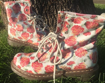 doc martens rose boots