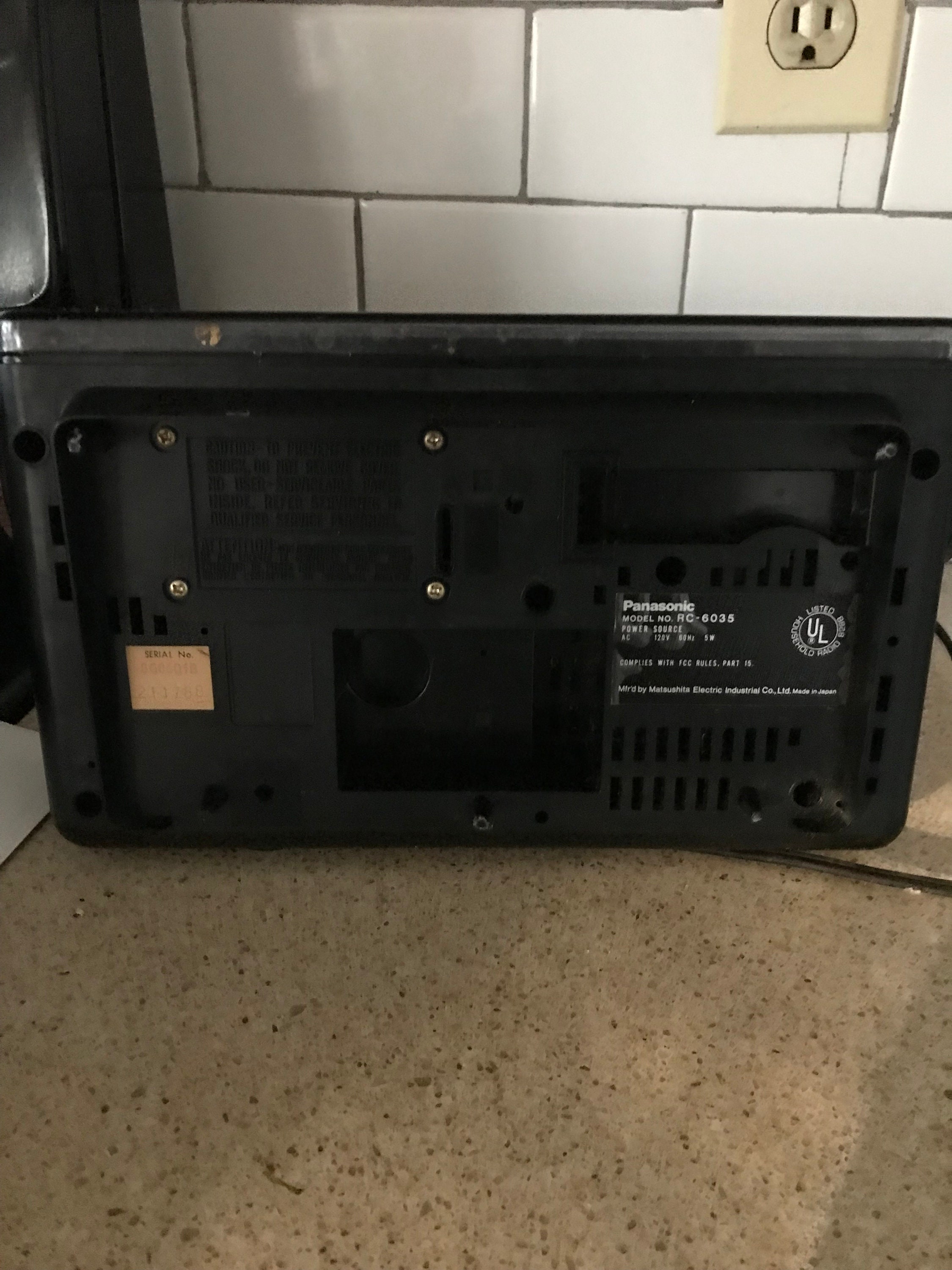 Vintage Panasonic Flip Clock / AM/FM Radio Auto Sleep Etsy