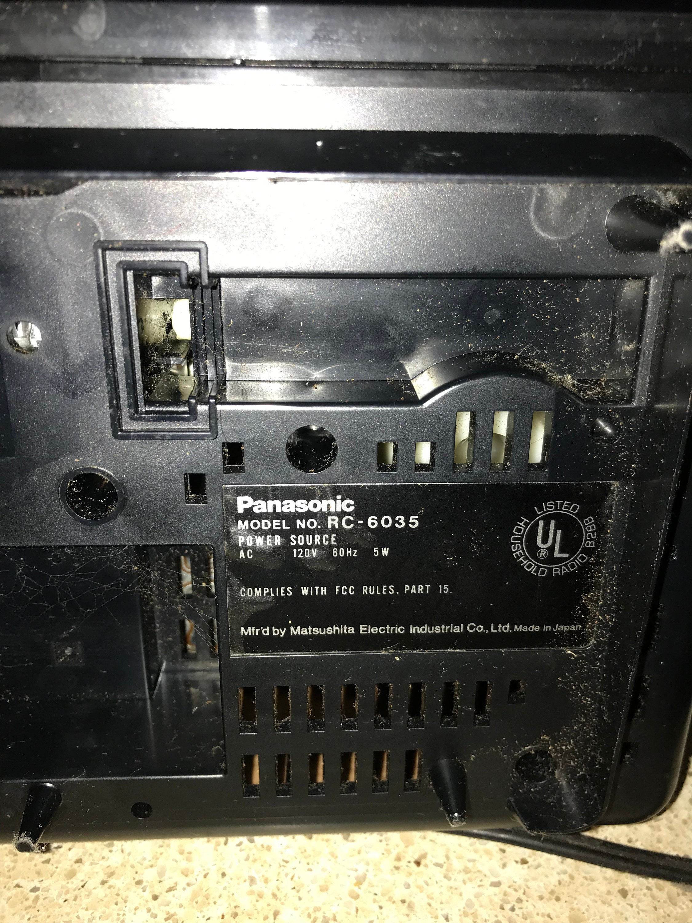 Vintage Panasonic Flip Clock / AM/FM Radio Auto Sleep Etsy