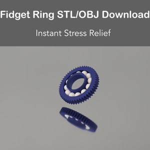 Fidget Ring Toy voor stress / angstverlichting STL / OBJ-bestand voor 3D-printen