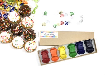 Car Crayons - Car Favors - Car Birthday Party Favors - Automobile Crayons - Auto Favors - Kids Birthday Gift - Boys Crayons - Toddler Gift