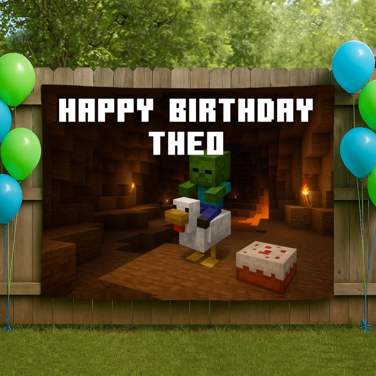 Custom Mine Theme Banner (5ft)