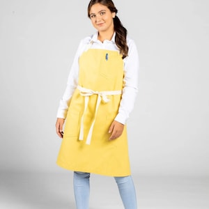 Chef Apron with Pockets Egg Canvas apron canvas adjustable apron Kitchen  apron baking Apron Men Apron Women Kitchen Restaurant Professional