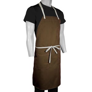 Chef Apron with Pockets | Chocolate Brown, canvas, adjustable | Kitchen, baking | Apron | Men, Women | Kitchen, Restaurant, Professional
