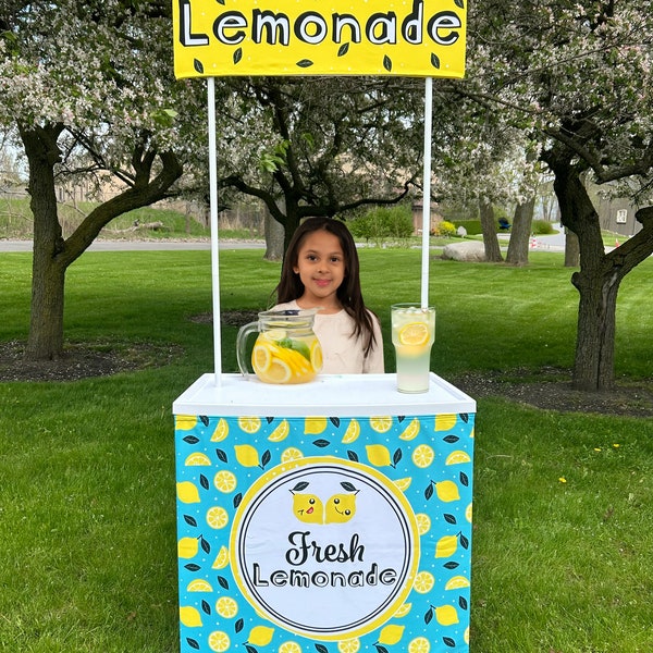 Lemonade Stand, Lemonade stand sign, Lemonade stand decorations, Kids lemonade stand, easy assembly, DIY lemonade stand, Outdoor lemonade