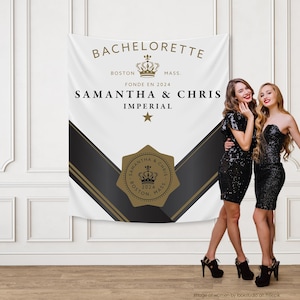 Bachelorette Party Backdrop Before Vows Last Rendez Vous Décor Personalized Label Bridal Shower Banner Custom Bachelorette Decorations
