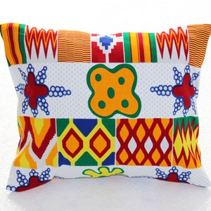 Ethnic printed cushion cover 40 cm X 40 cm. Cushion cover with adinkras patterns.