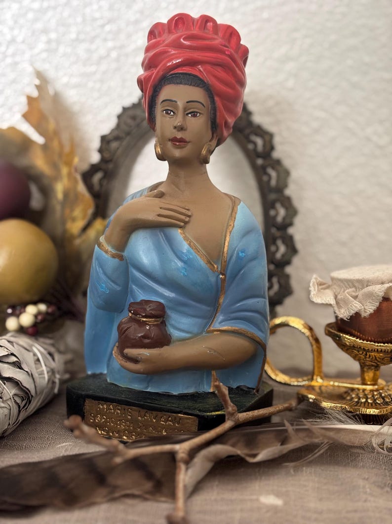 Vintage Marie Laveau Statue Bust New Orleans Voodoo Queen - Etsy