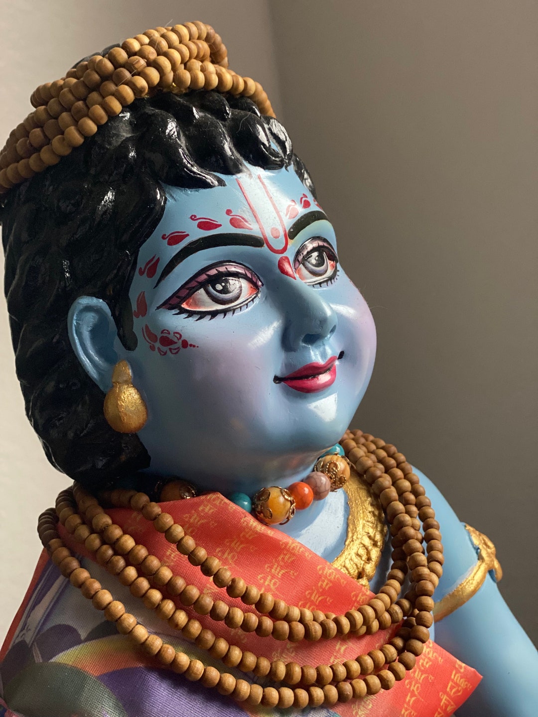Hare Krishna Gopal Laddu Statue Deity Govinda Radha Hindu Tulasi - Etsy