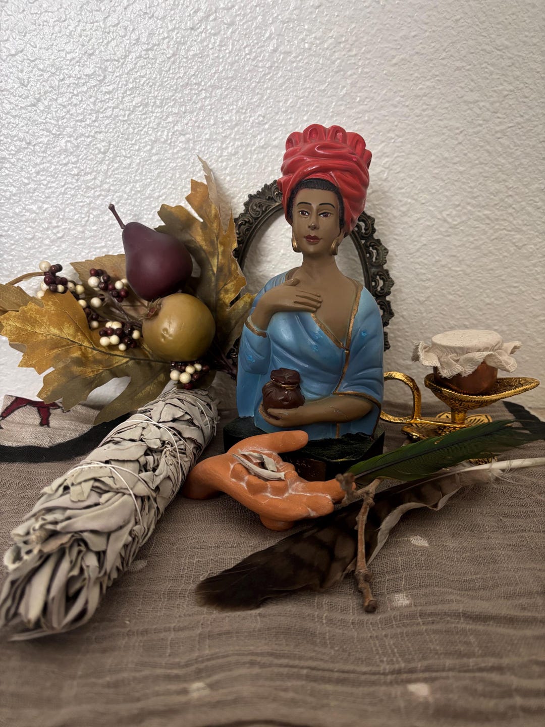Vintage Marie Laveau Statue Bust New Orleans Voodoo Queen - Etsy