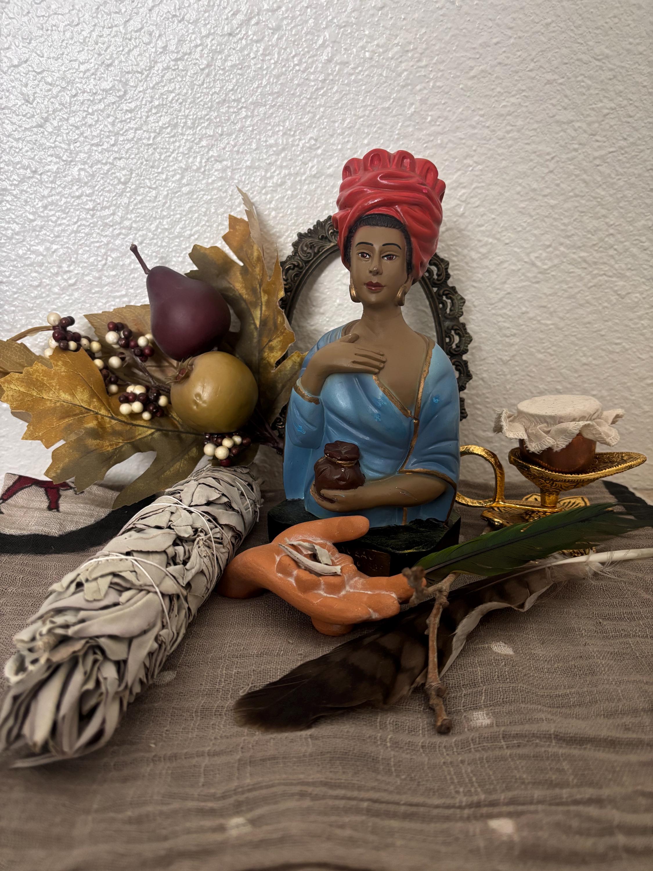 Vintage Marie Laveau Statue Bust New Orleans Voodoo Queen - Etsy