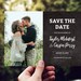 Save the Date Photo Card Template, Printable Wedding Save the Date With ...