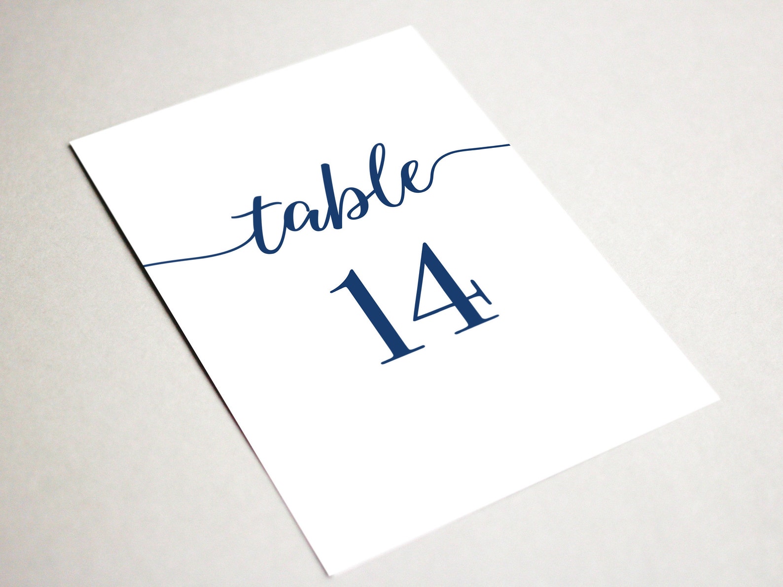 Navy Blue Table Numbers Printable Numbers Template for | Etsy