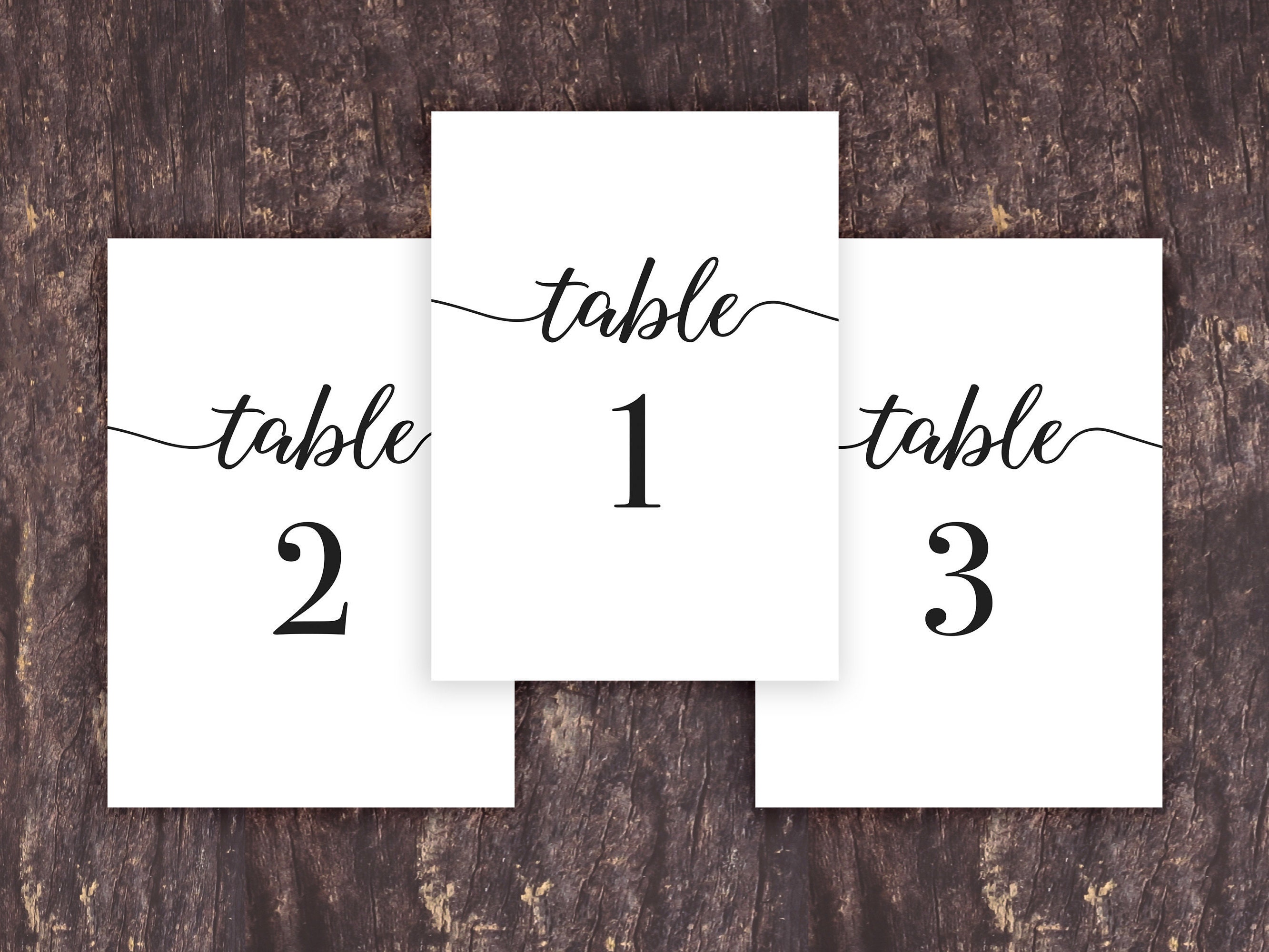 Table Numbers Printable Template For Wedding Numbers 1 30 Etsy