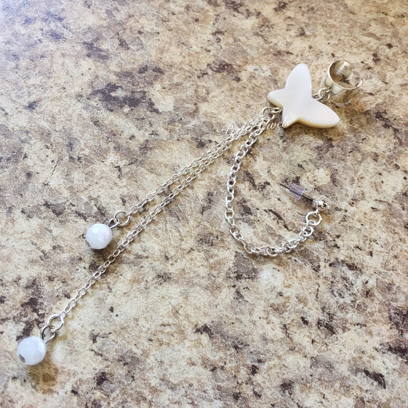 Seashell Butterfly Ear Cuff Earring