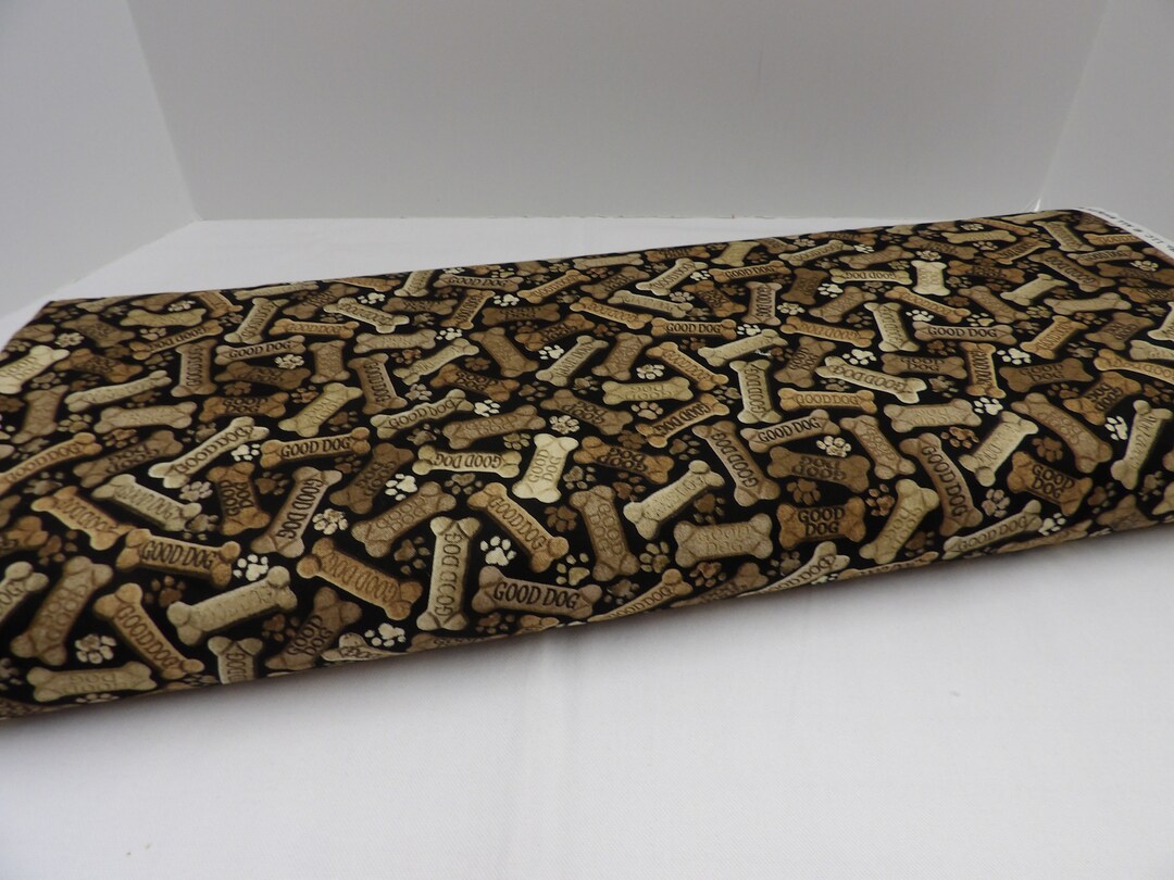 1388 Dog Bones Fabric by the Yard Timeless Treasures, Fat Quarters, Dog Biscuits. Paw Prints in