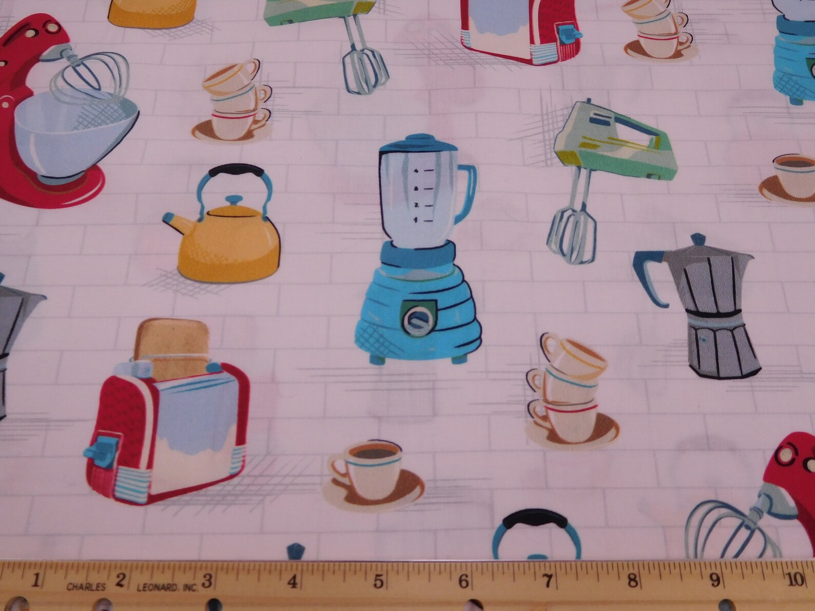 1159 Retro Kitchen Fabric Fabric By the Yard Fat Quarters to Etsy