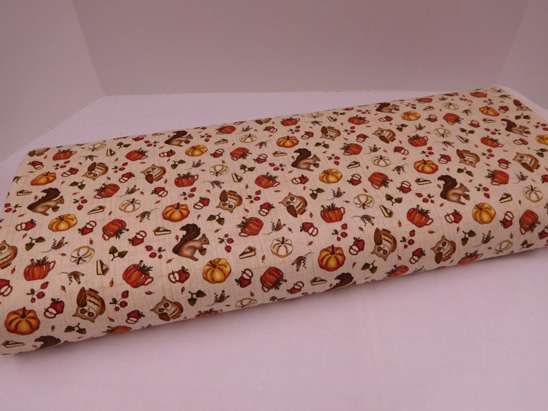 1294 Fall Novelty Print Fabric by the Yard Fat Quarters to Etsy