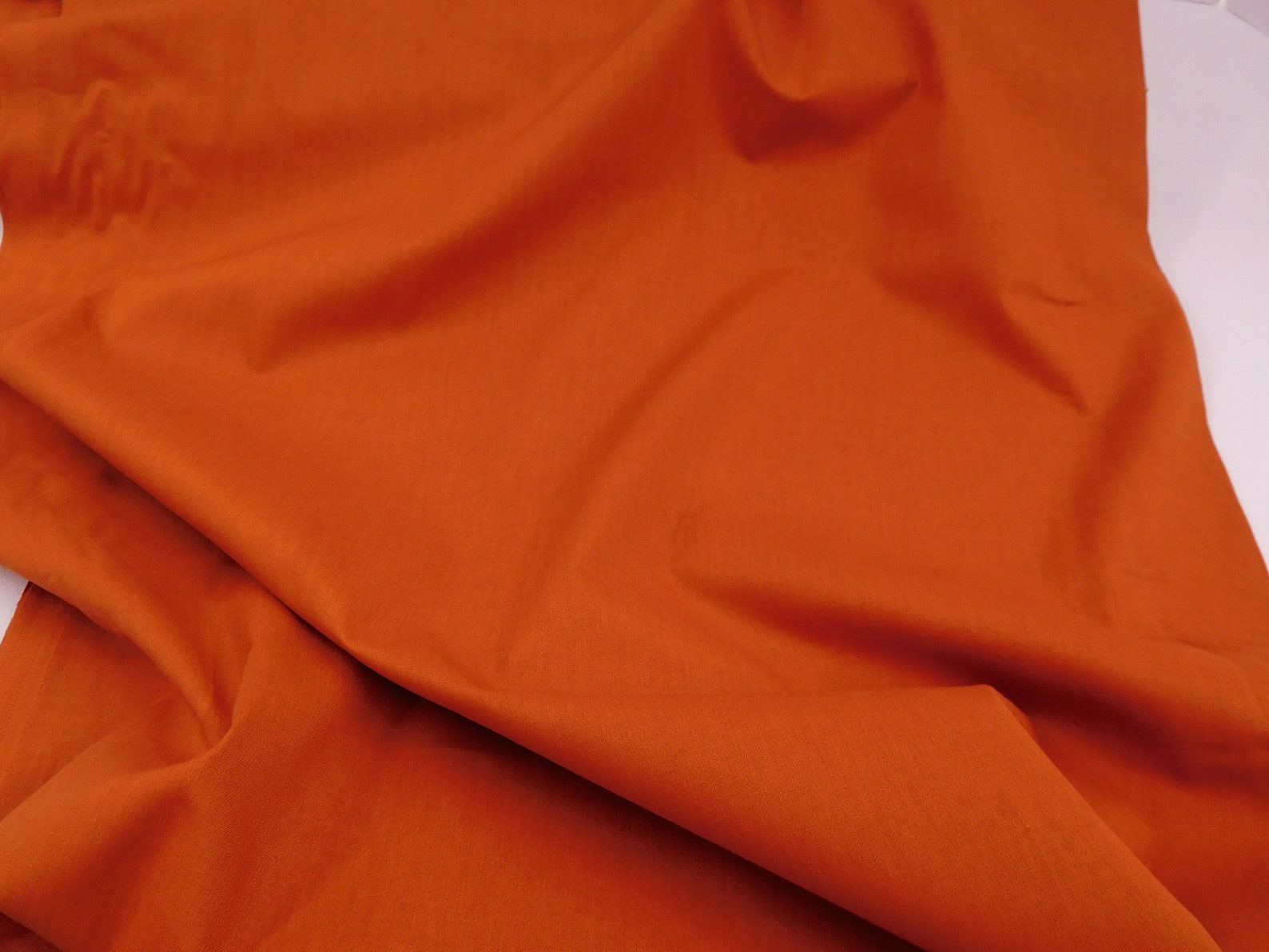 Solid 100 Cotton Light Rust Color Cotton Fabric By the Half Etsy