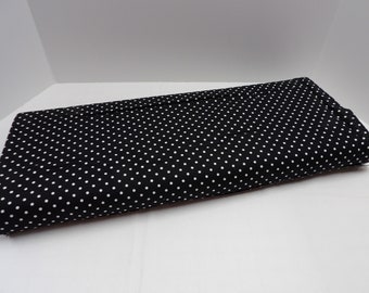 1518 Black with white polka dots fabric by the yard; Timeless Treasures, 1/8 inch dots, fat quarters, choose your cut, blender fabric
