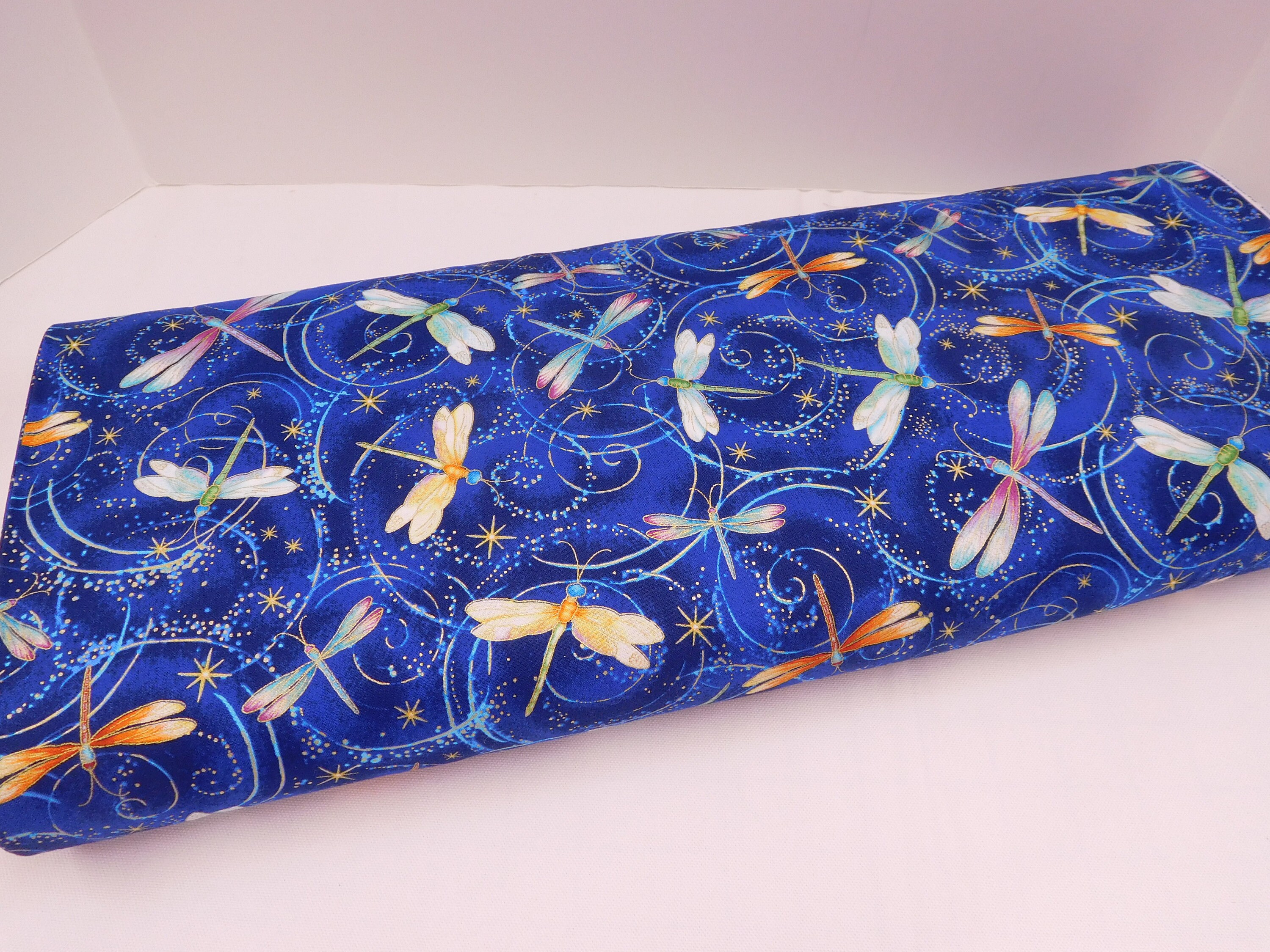 1266 Dancing Dragonflies Cotton Fabric by the Yard Fat Etsy