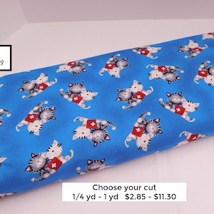 1214 Cute Animal Print cotton fabric by the yard to make gifts & apparel for sick kids, nurses, doctor office, hospital; from Henry Glass Co