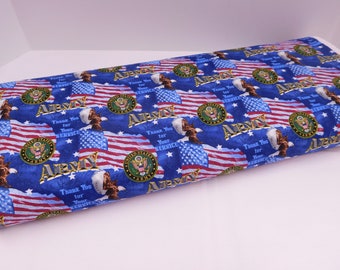 1079 Military Army Flags Fabric; Fabric By the Yard; Fat Quarters to Full Yards;