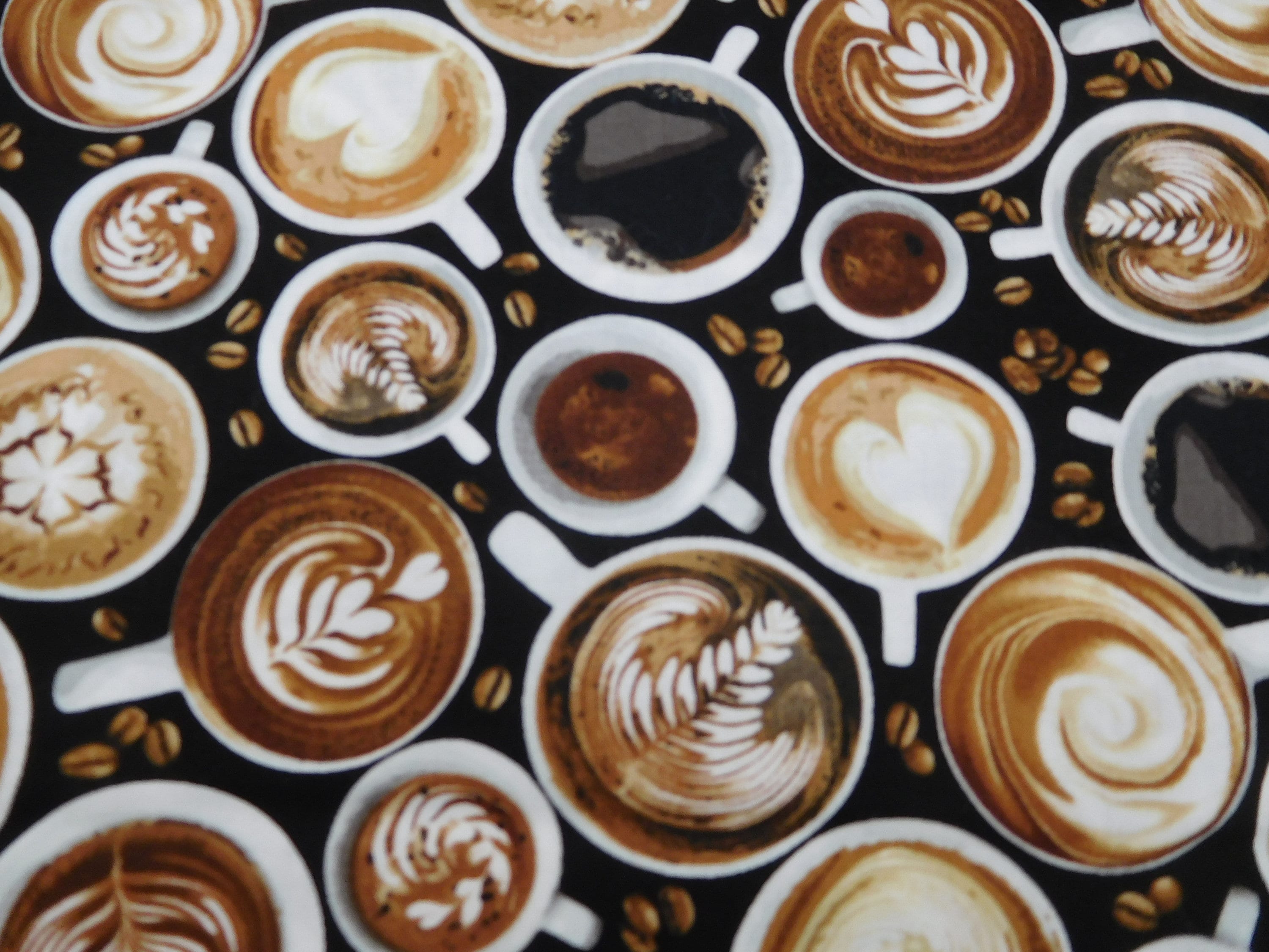 997 Coffee Fabric Fabric By the Yard Fat Quarters to Full Etsy