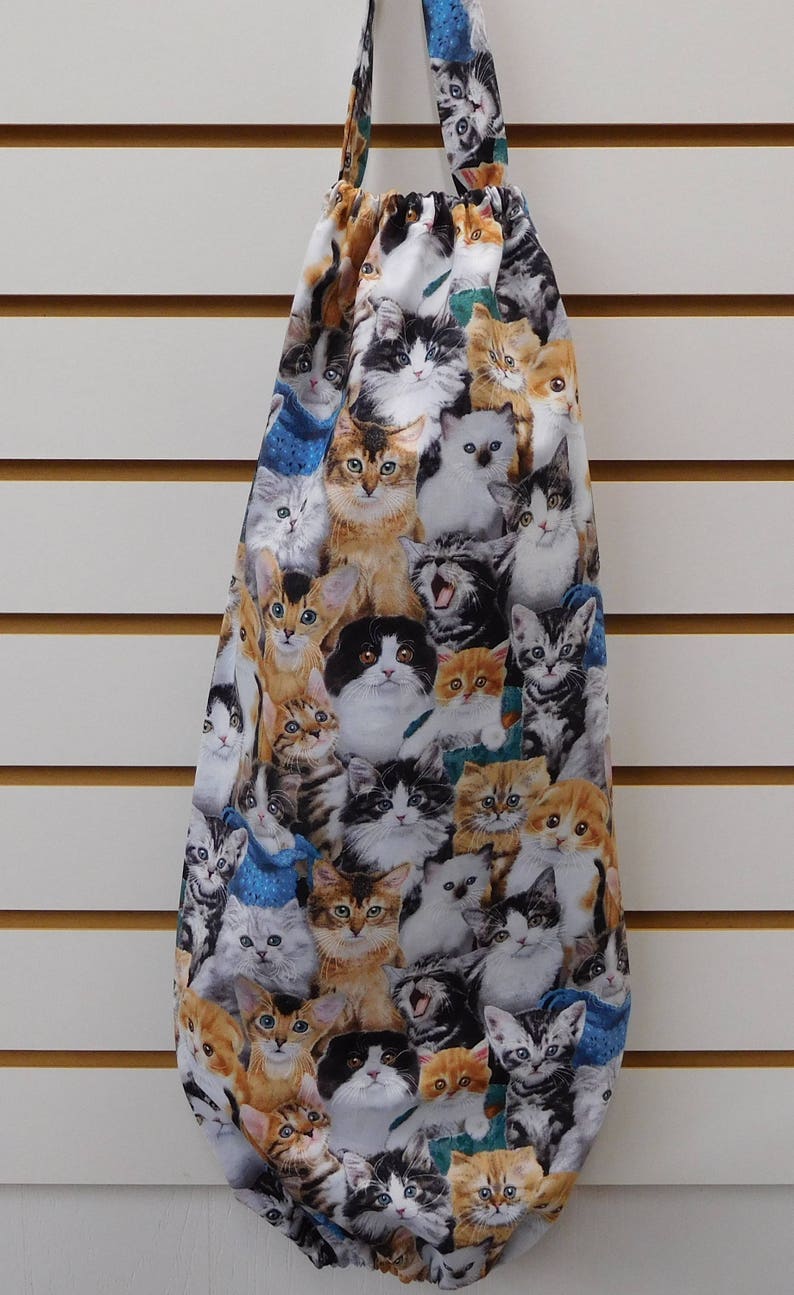 665 Cute Kittens Plastic Bag Holder Cats Bag Holder Cat Etsy