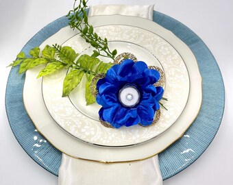 Royal Blue Gold Flowers Party Favors Royal Blue Wedding Centerpieces Favors For guests Decoration Affordable Party Decoration Flowers.