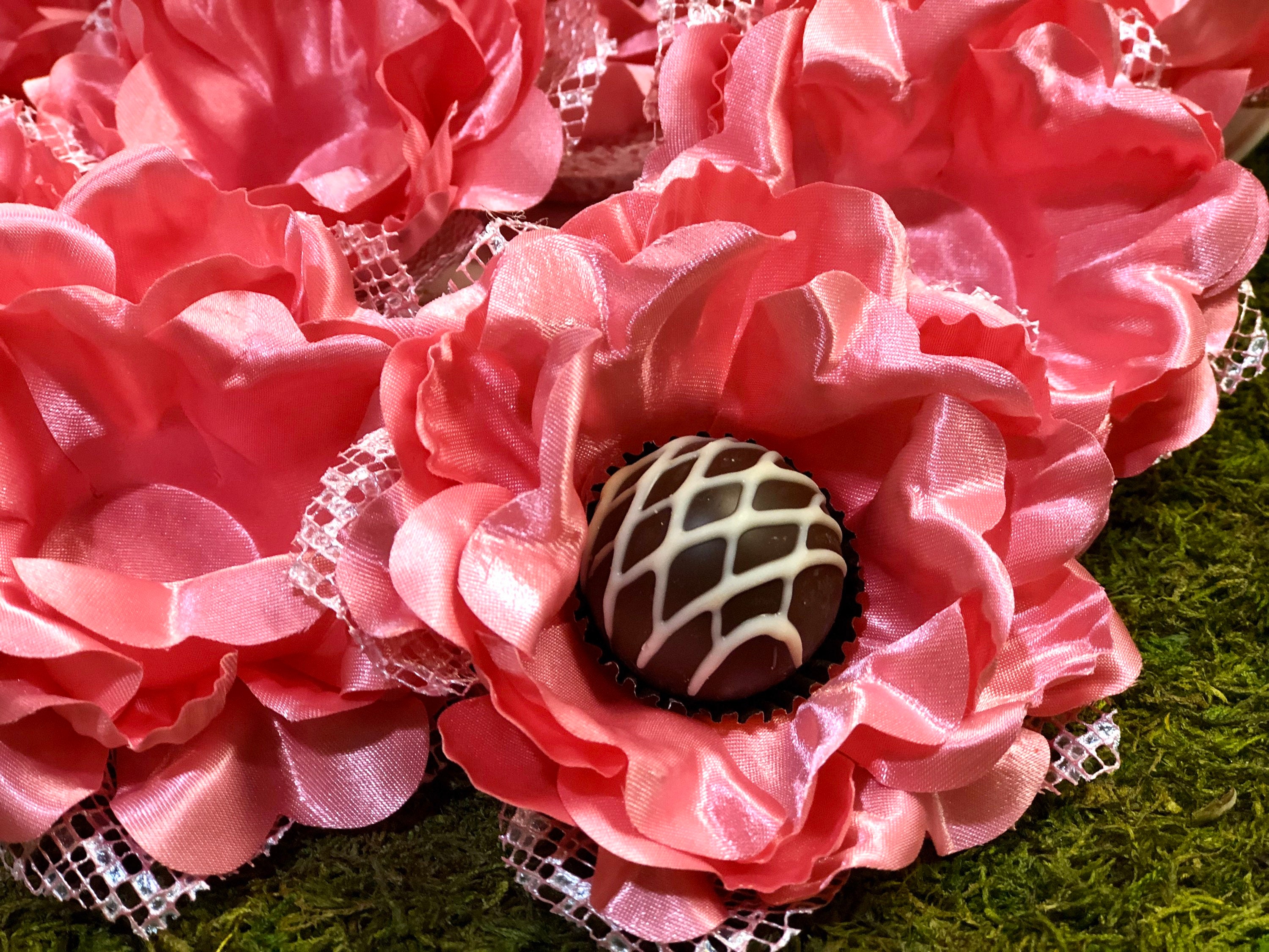 Fabric Flowers Chocolate Wrapper Box of 12 Units Etsy