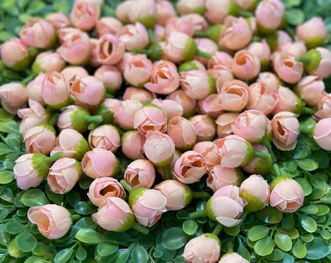 49 Mini Roses Wedding Decor Pink Mini Roses DIY Party Favors Decor ...
