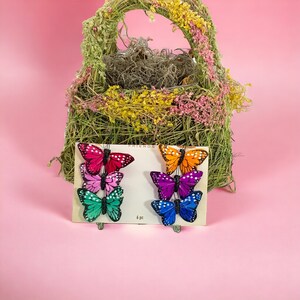 Colorful Butterflies DIY Decor Butterfly Floral Centerpiece Butterfly Craft Supply Bouquet Embellishment Artificial Monarch Butterfly