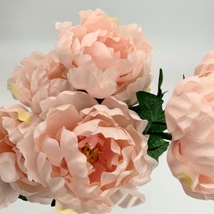 Light Pink Peony Bunch Peony Bridal Bouquet DIY Wedding Decor Artificial Flowers Spring Decor Realistic Artificial Flowers Home Decor (20)